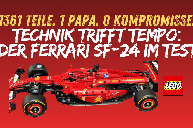 LEGO® Technic Ferrari SF-24 im XXL-Test – Wenn Papas Wohnzimmer zur Startaufstellung wird