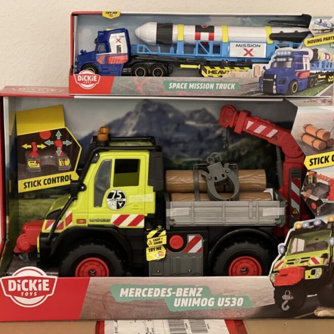 Mercedes Unimog & Space Mission Trucks von Dickie Toys im Test
