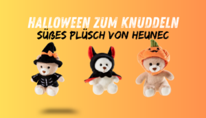 Halloween zum Knuddeln: Heunec bringt uns süße Grusel-Bären, Fledermäuse und Kürbis-Kuscheltiere 🎃👻